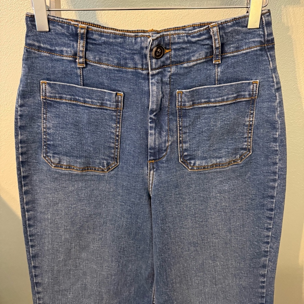 Bagatelle Women Wide Leg Jeans Size 28 Stretch High Waist - Picture 2 of 13